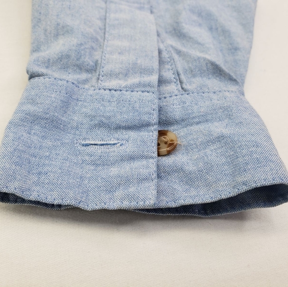 Vintage DENIM REPUBLIC Embroidered Floral SHIRT Button Down LS Women' s Sz LARGE - Picture 8 of 16
